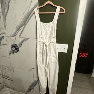 White Sleeveless Jumpsuit